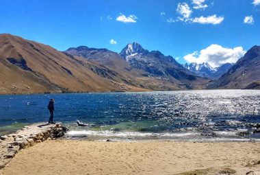 Querococha Lagoon and its beautiful landscapes