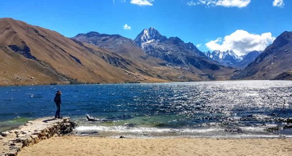 Querococha Lagoon and its beautiful landscapes